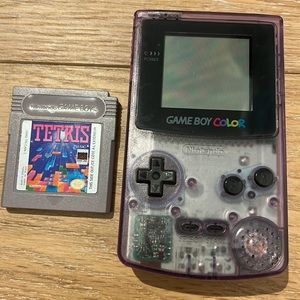Gameboy Color Atomic Purple & Tetris